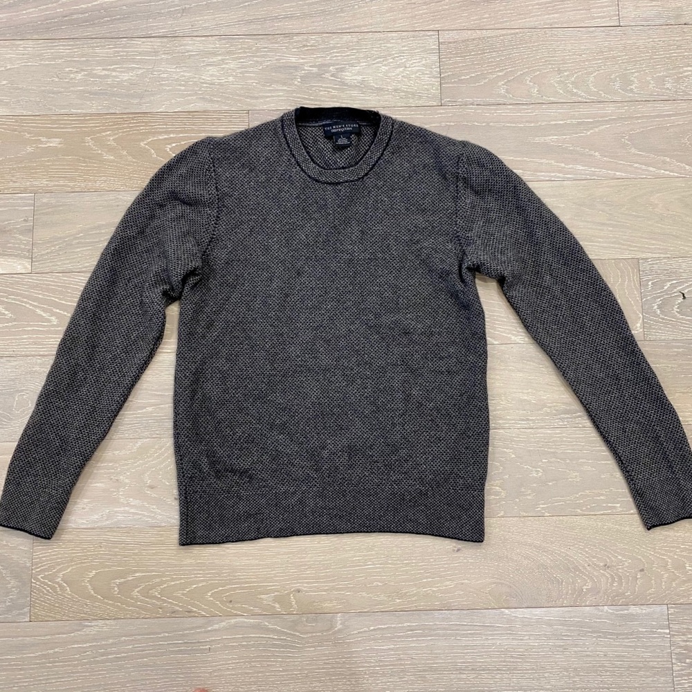 Bloomingdale’s LS crewe sweater wool cashmere LG